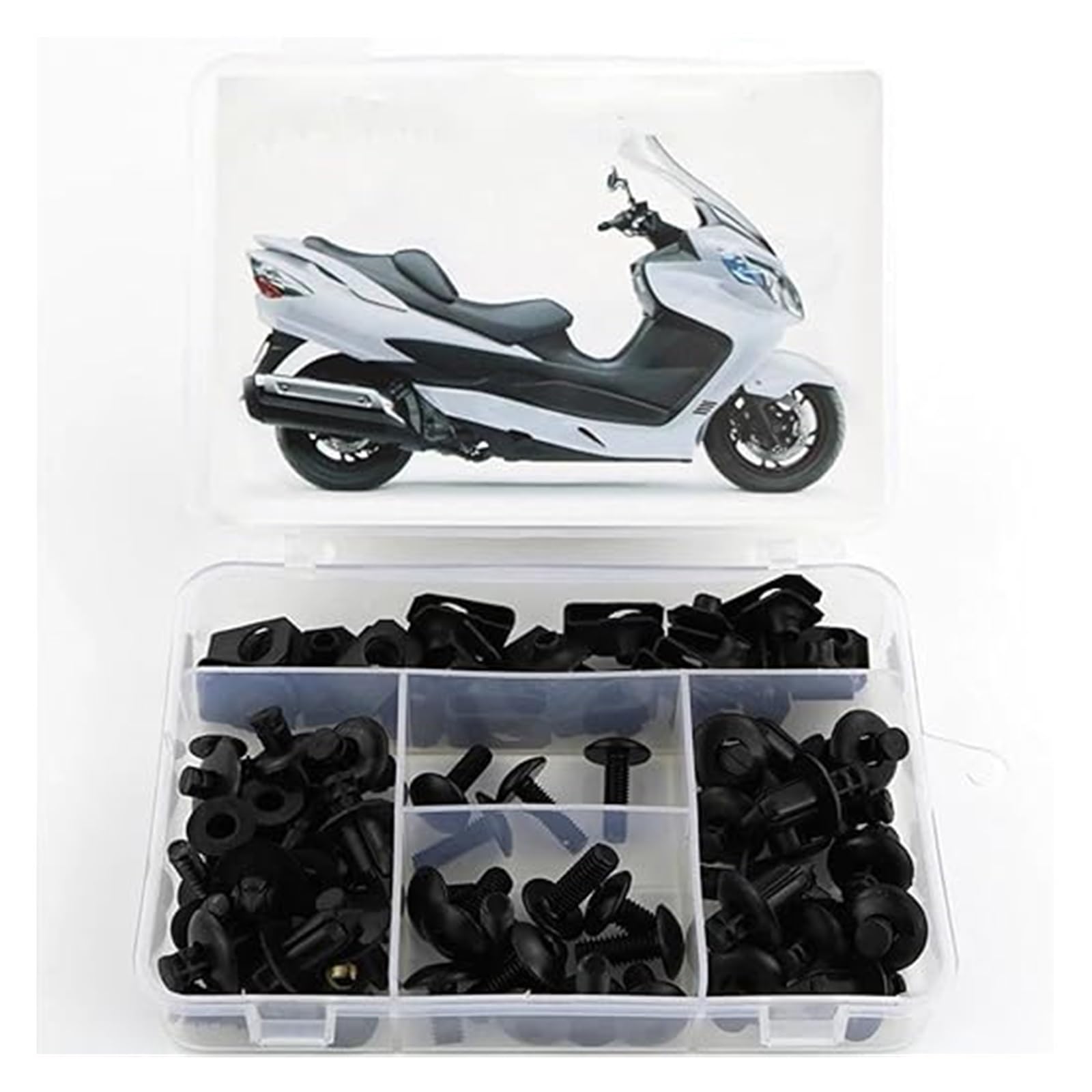 Pezzi Bulloni Parabrezza Per Suzuki AN400 Per Burgman 400 2002-2018 Carrozzeria Viti Moto Kit Completo Carenatura Completa Bulloni Clip Dadi