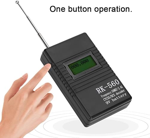 Miniatura 6 de Contador de frecuencia portátil de mano, prueba de radiofrecuencia precisa de frecuencia de 50MHz-2.4Ghz, con antena de una llave, conveniente para