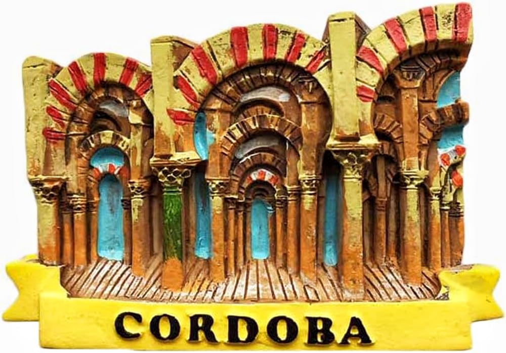 3D Cordoba Spain Fridge Magnet Mosque Style Travel Sticker Souvenir,Home & Kitchen Decoration,Spain Refrigerator Magnet