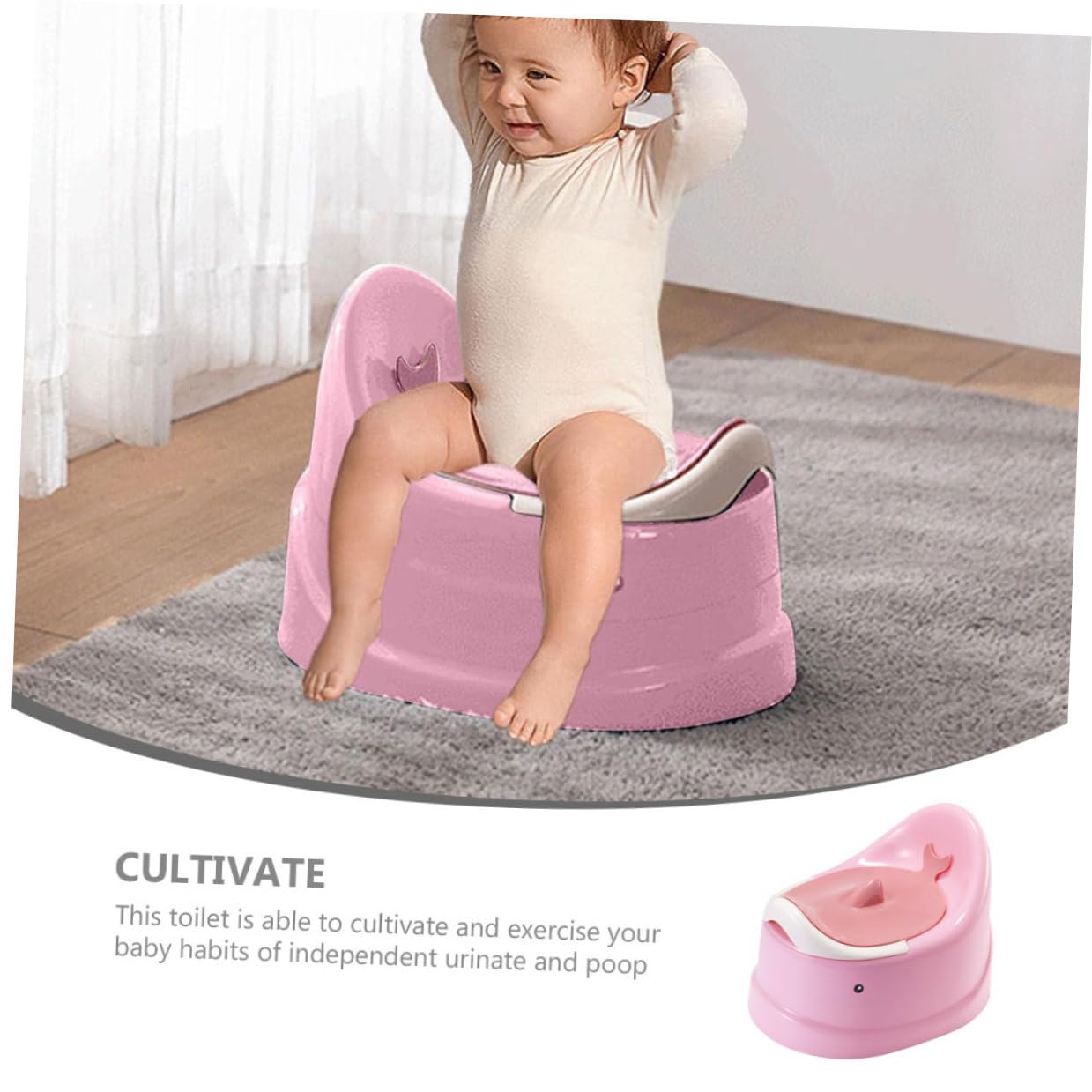 Kinder Toilettensitz Kleinkindtöpfchen Schulanfang Party Rosa Pp
