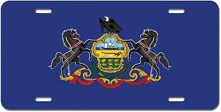 GRAPHICS & MORE Pennsylvania State Flag Novelty Metal Vanity License Tag Plate