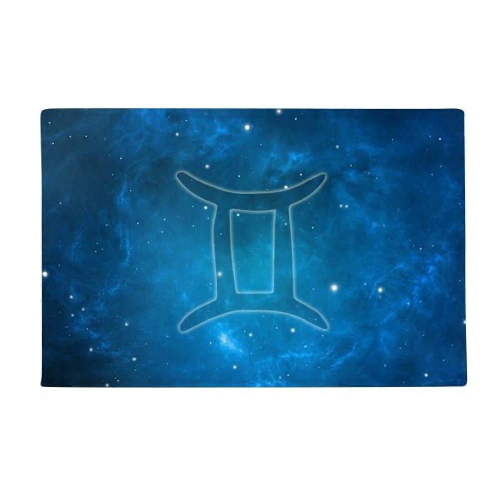 Tapis de sol Gémeaux 40x60cm antidérapant imprimé constellation
