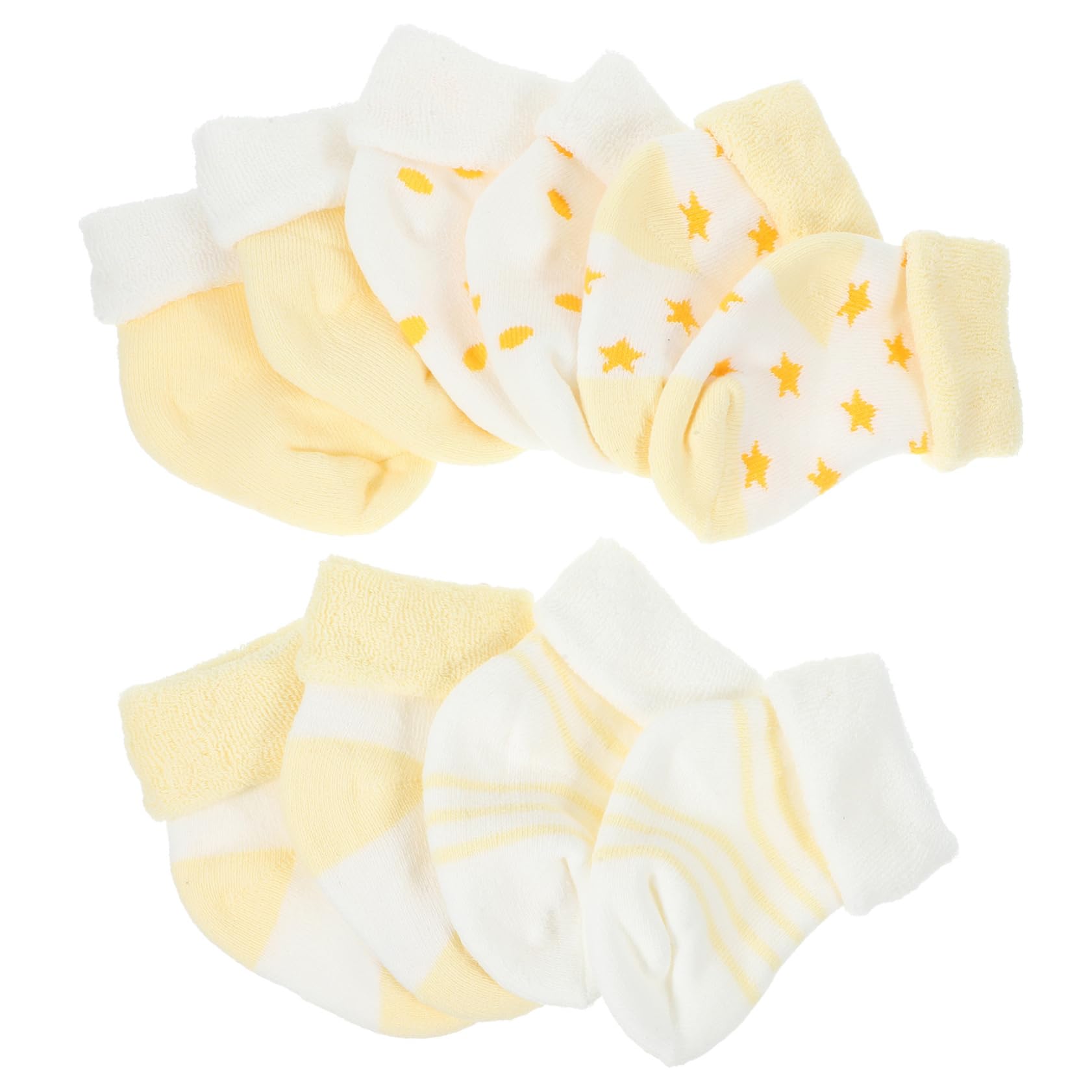 Holibanna Warm Newborn Socks 5 Pairs Baby Winter Socks Thick Cotton Material for Toddlers Infants