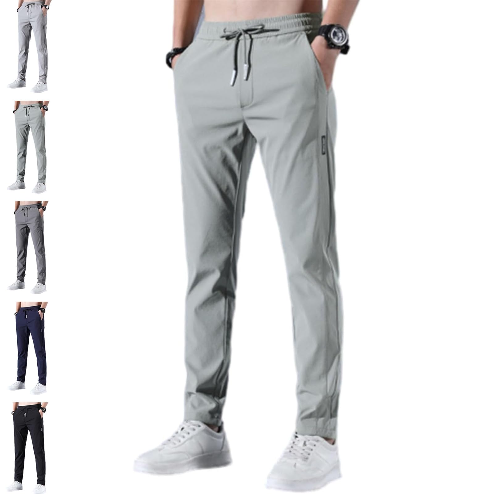 Mens Pants, Unisex Ultra Stretch Quick Drying Pants, Casual Stretch Pant for Mens