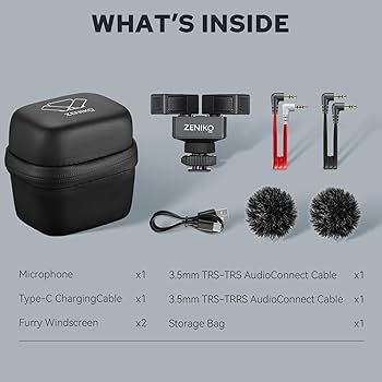 micco⭐︎ Amazon.com : ZENIKO OC-D1 Stereo Dual Shotgun Mic for Camera