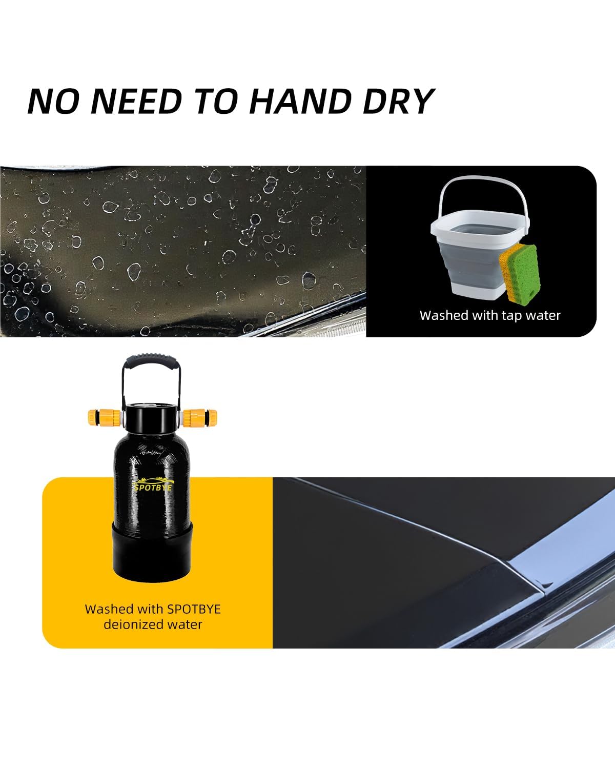 DI Autowaschwasserfilter Deionized Autowaschanlage DI car wash Filter Spotless Water für Auto,RV,Fahrzeuge,Motorräder,Fahrräder,Boote,Flugzeuge,Keine Flecken,Keine Handtuch Trocknen (Schwarz-713)