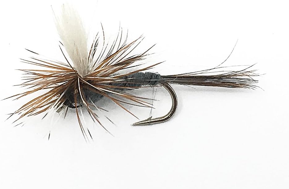 Parachute Adams Fly Fishing Flies for Trout. 1 Dozen Trout Flies