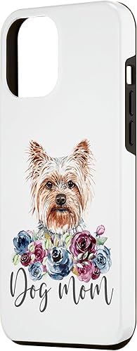 Miniatura 2 de Funda para iPhone 12 Pro Max Yorkie Dog Mom Floral Yorkshire Terrier
