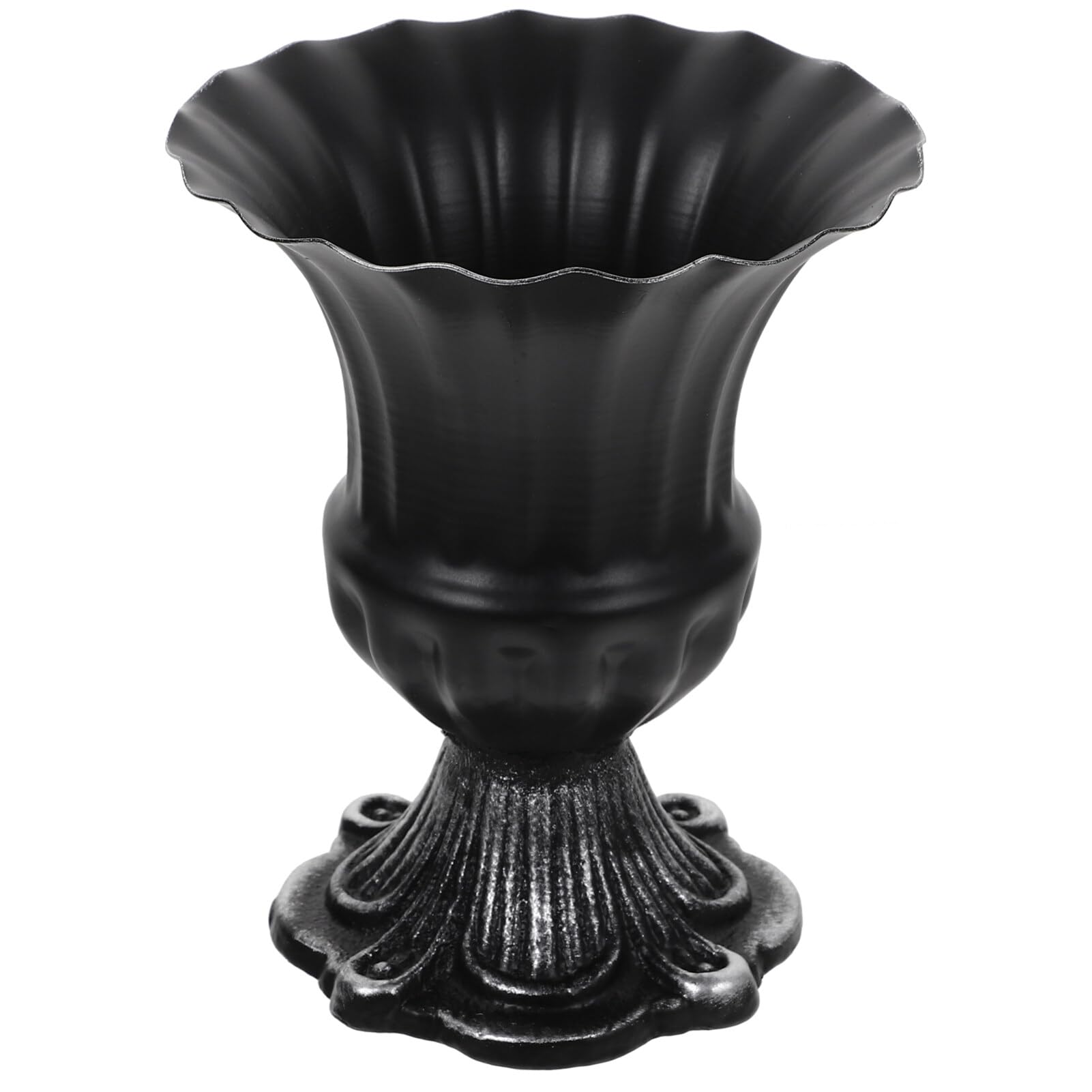 Vase rustique décoratif en métal pour composition florale de table et pot de fleurs de jardin