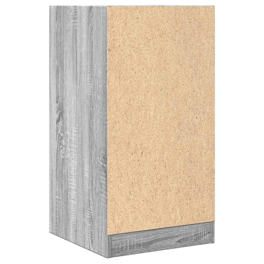 Armadio per farmacie, in legno Sonoma, 40 x 41 x 77,5 cm, con 2 cassetti e spazio per soggiorno, ufficio, corridoio, cucina, cassettiera stabile con guide in metallo, versatile armadio