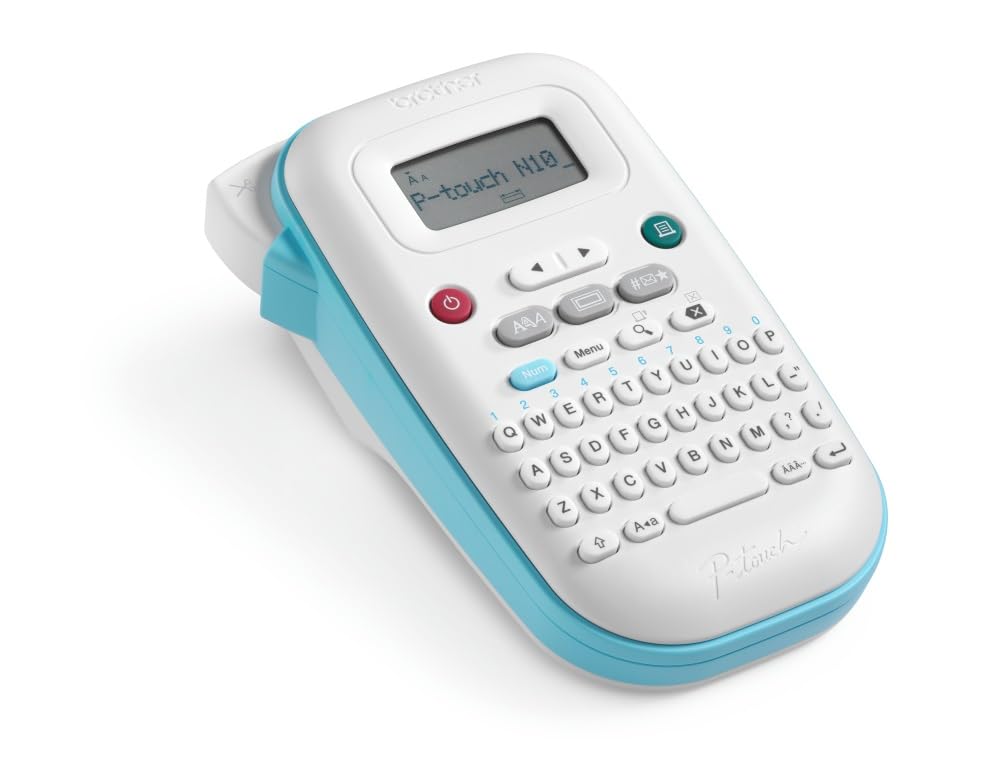 Brother PT-​N10 Machine d'étiquetage Portable, compacte, légère et Facile à Utiliser. Parfait pour l'organisation à la Maison ou pour préparer des Fournitures Scolaires.