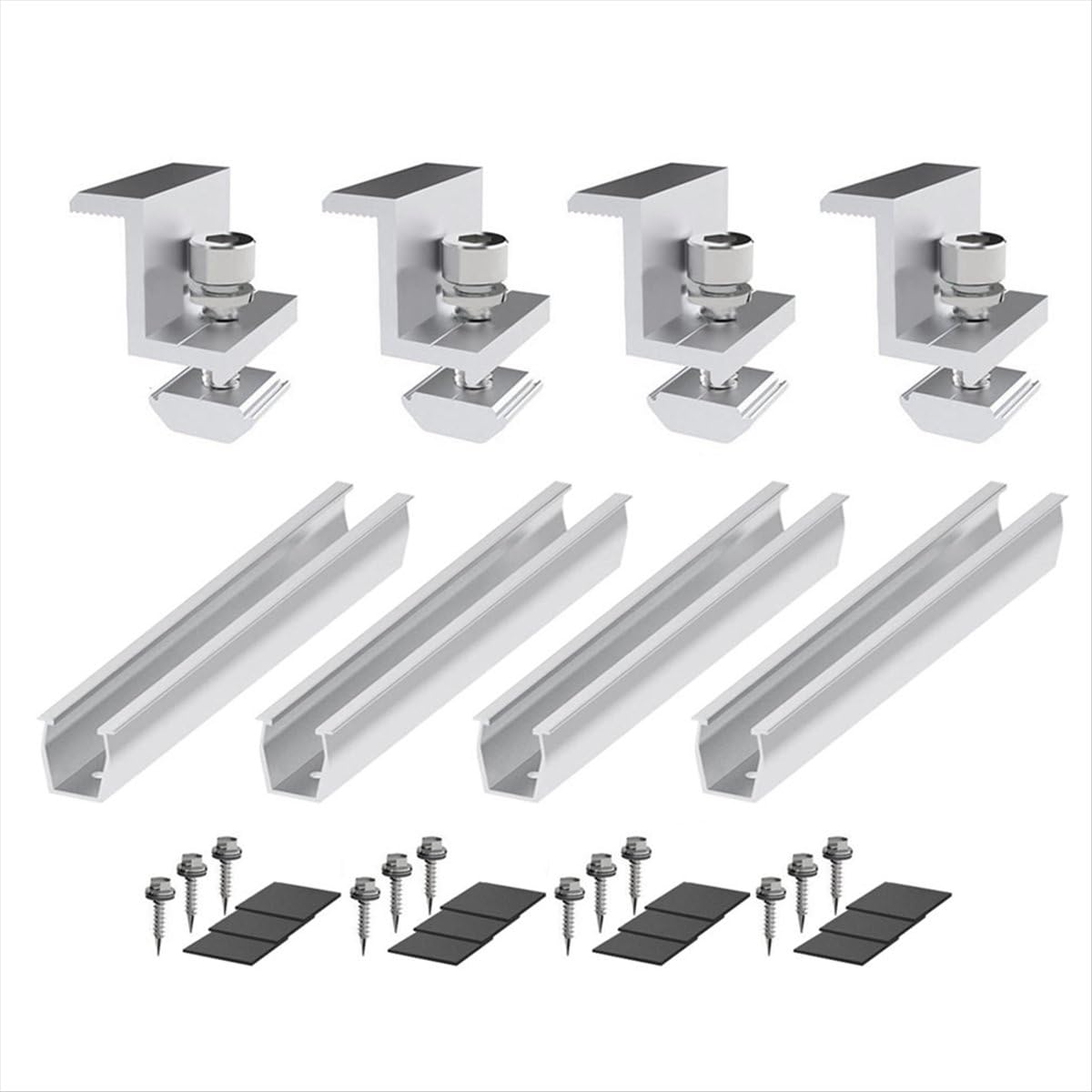 Sankaka Solar Panel Mount Bracket Photovoltaic Rail Fastening Module with Mid for Trapezoidal Roof 30mm