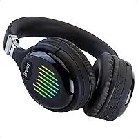 Fone de ouvido Bluetooth Wireless Sem Fio Dobravel Cartão de Memória Rádio FM Entrada Auxiliar com luzes de led, HP-201