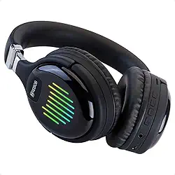 Fone de ouvido Bluetooth Wireless Sem Fio Dobravel Cartão de Memória Rádio FM Entrada Auxiliar com luzes de led, HP-201