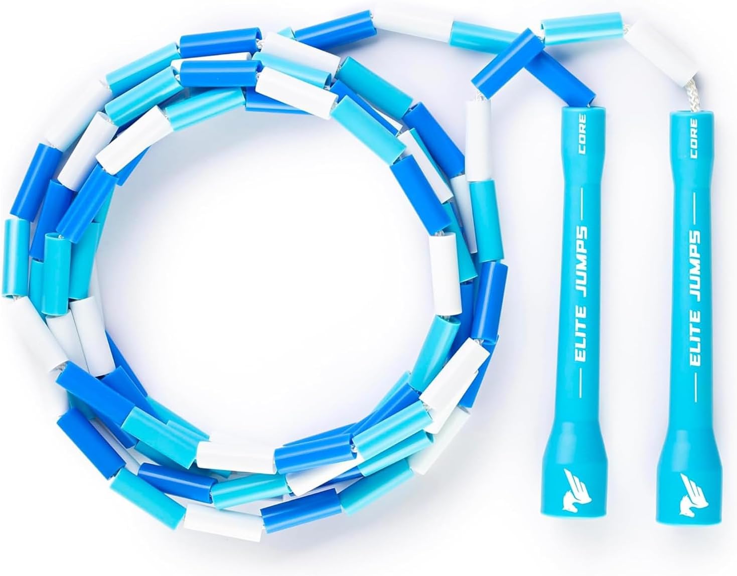 Beaded Jump Rope for Kids Ages 5-10, Shatterproof Segmented Beads, Tangle-Free & Adjustable, Lightweight Exercise Skipping Rope, 7ft (Fits 4-5ft Tall)