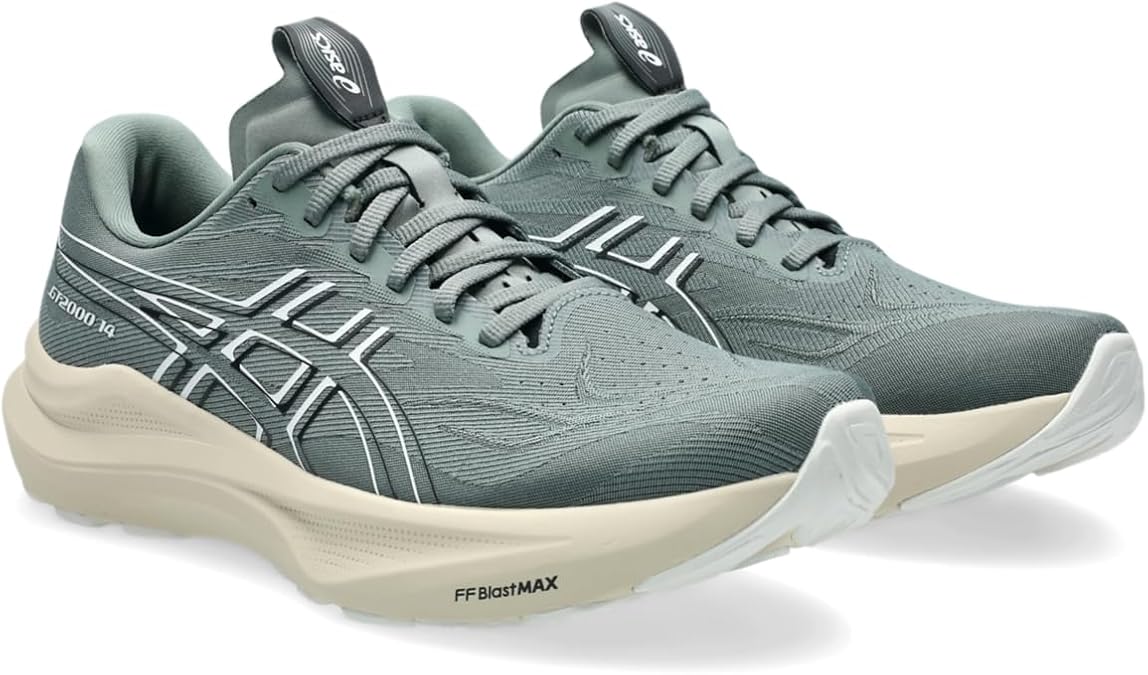 ASICS Men's GT-2000 14 Running Shoe, Monument/White, 10 M US