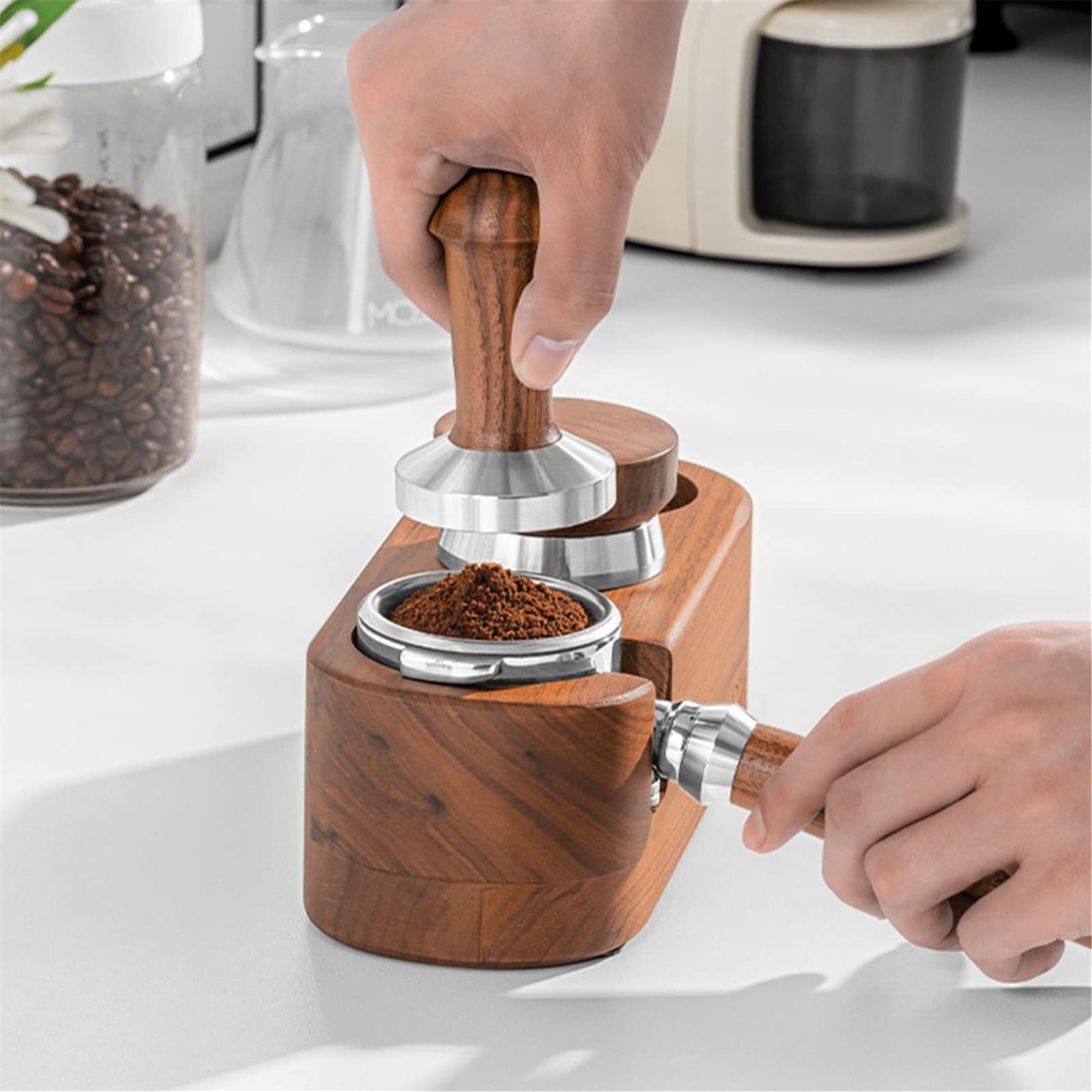 木製コーヒータンパーコーヒーメーカーキッチン用，新品 Amazon｜コーヒーメーカーキッチン用コーヒータンパーホルダー