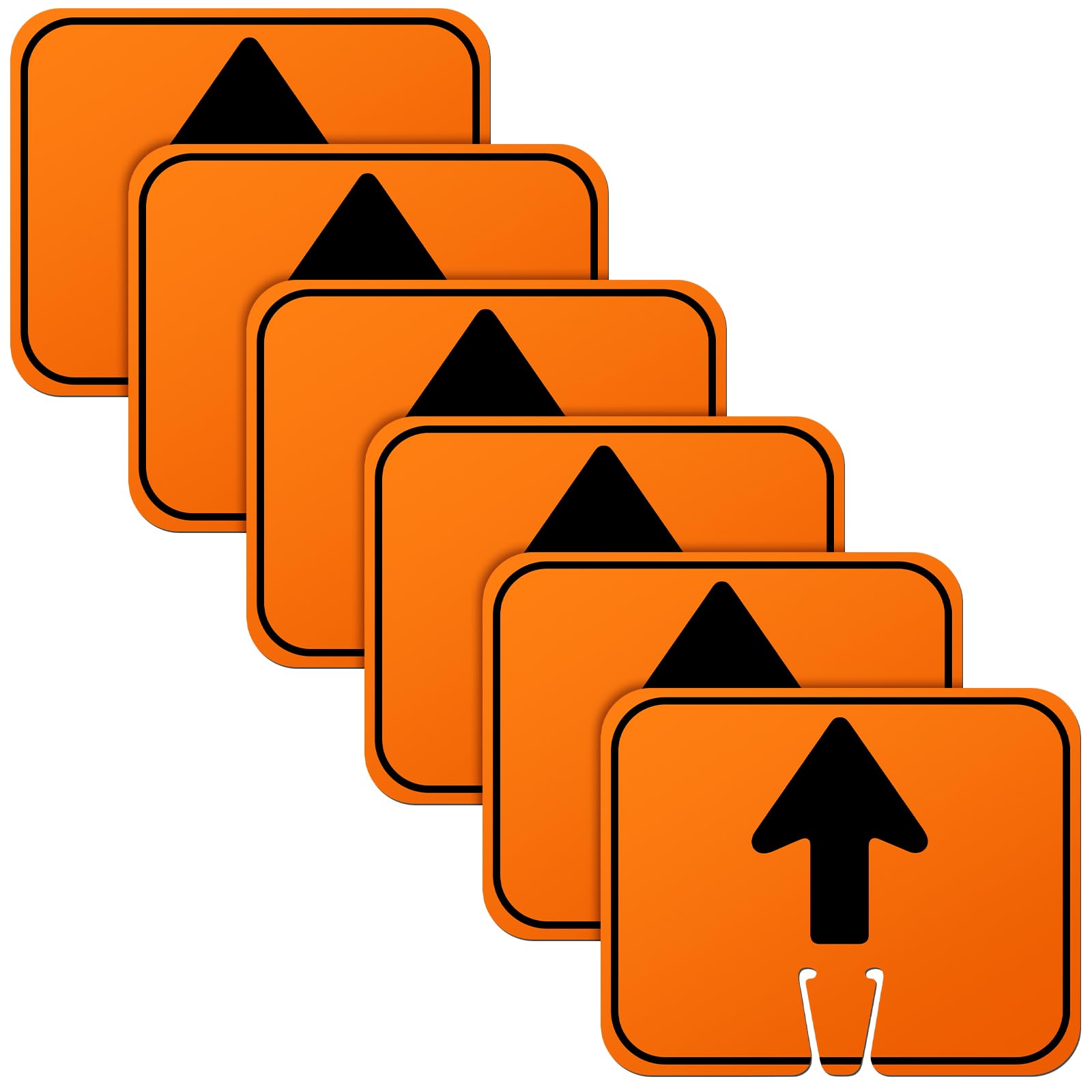 Geetery 6 Pcs Traffic Arrow Orange Detour Signs, Left & Right — Amazon image 10