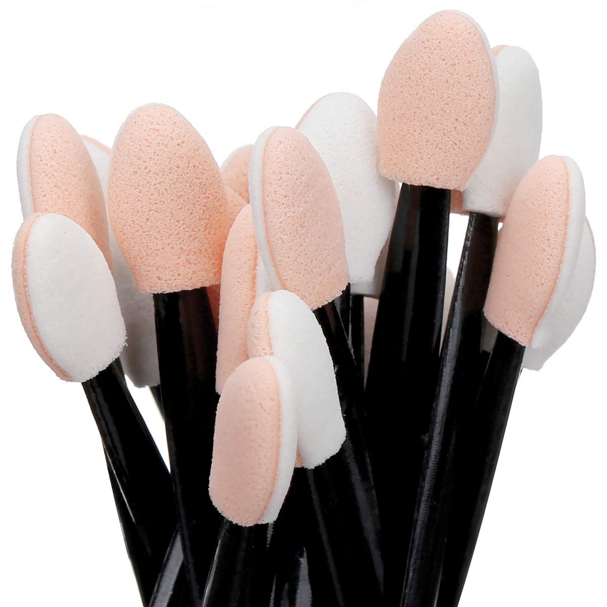 Akstore 100PCS Disposable Dual Sides Eye Shadow Sponge Applicator Eyeshadow Brushes Makeup Brush (Black) : Beauty & Personal Care