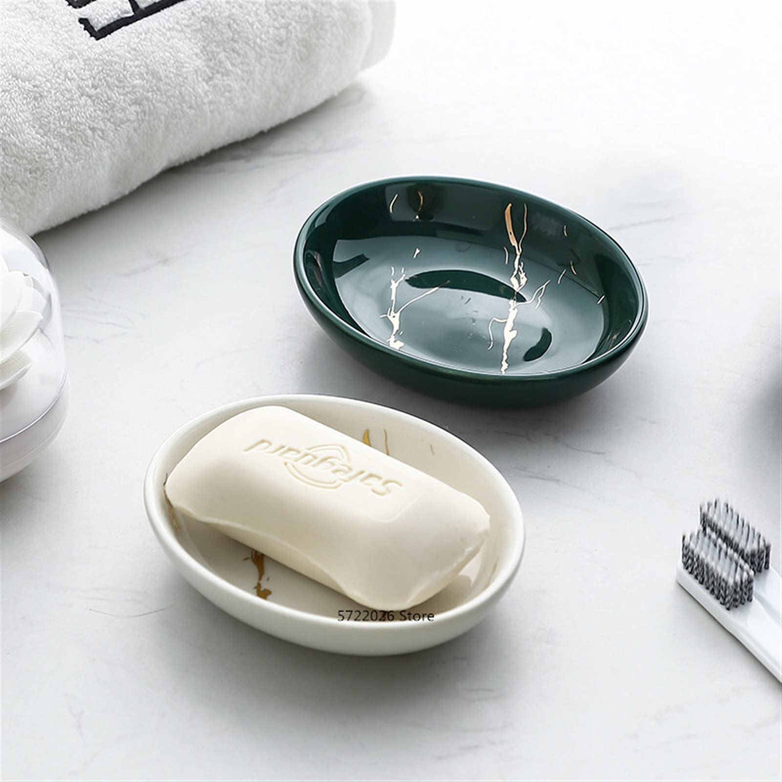 Ceramiczny zestaw dozowników mydła - 5-częściowy do akcesoriów kuchennych i łazienkowych