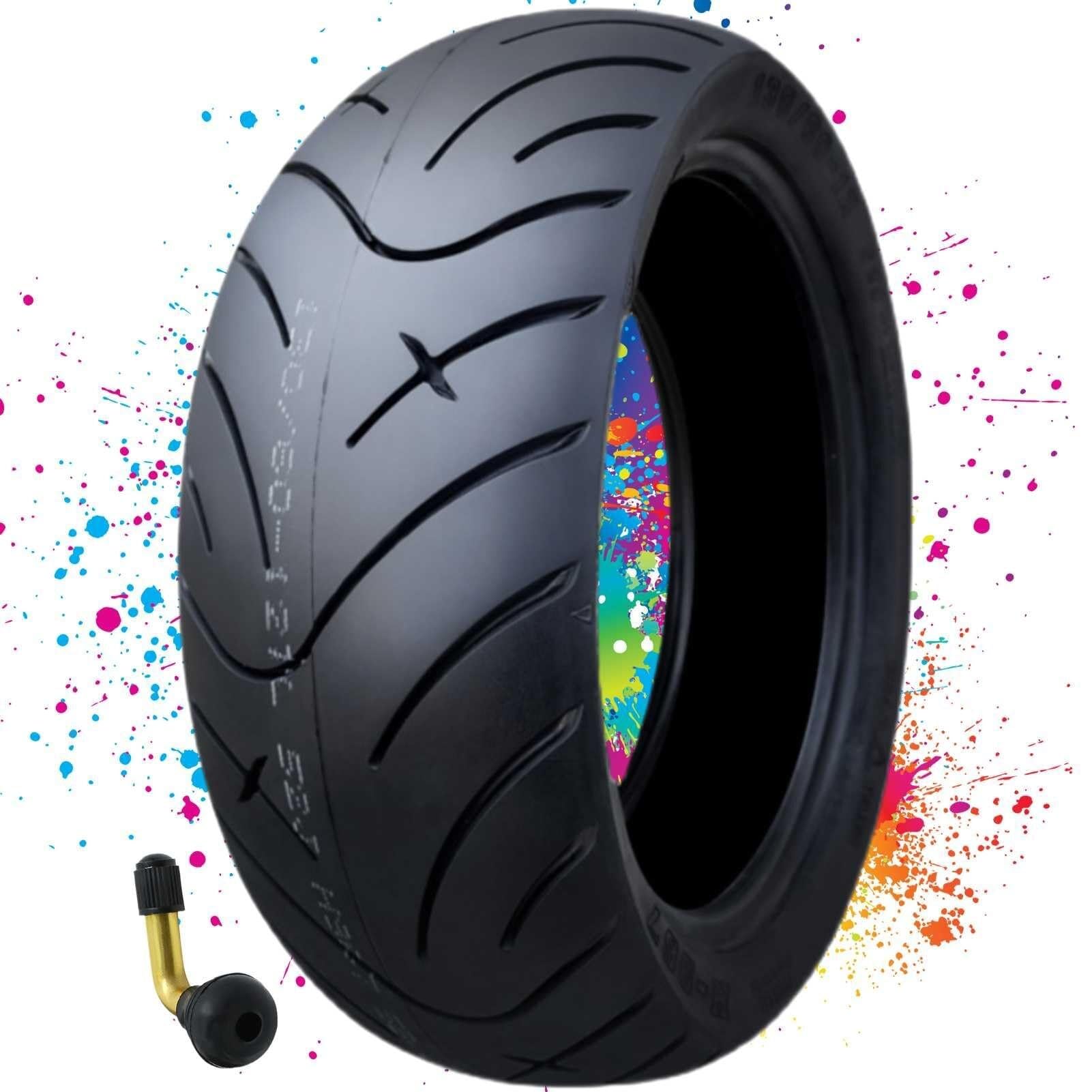 130/60-12 Opona Motocyklowa Tubeless z Wysokoprzyczepnym Bieżnikiem Miejskim 130/60/12 4 P.R. Indeks Obciążenia 52J i 130 60 12 Wytrzymała Opona dla Skuterów i Użycia Tylnego