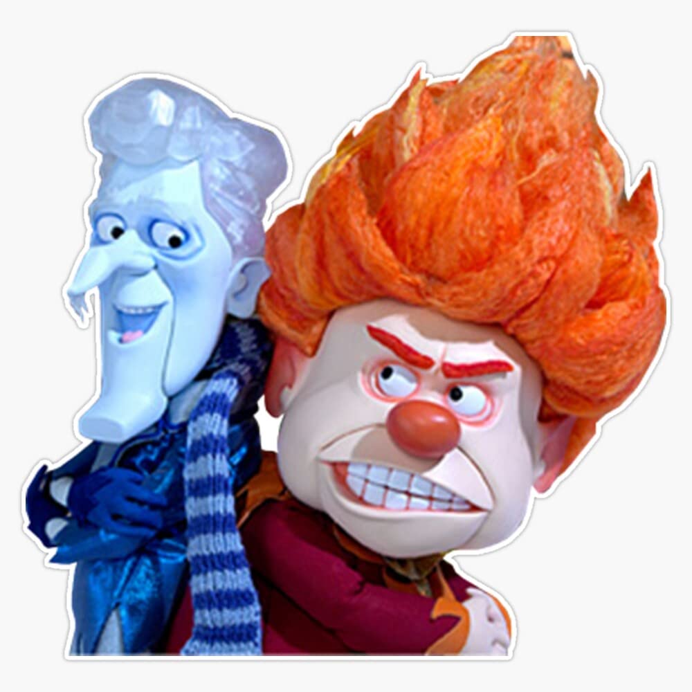 Snow/Heat Miser Sticker Bumper Sticker Vinyl Decal 5"