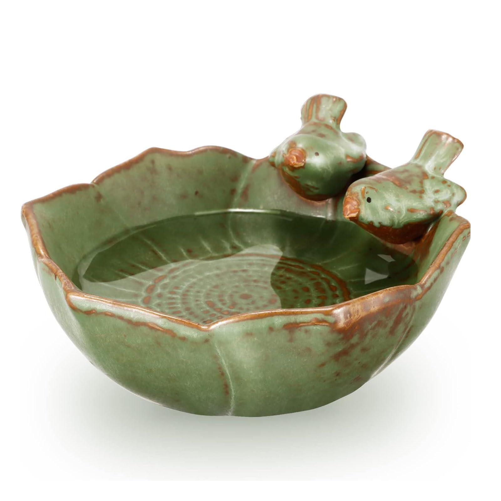 Alimentatori Mangiatoia in Ceramica Retro Mangiatoia per Uccelli Selvatici Vassoio Mangiatoia per Uccelli per Decorazione Esterna e Giardino Cortile per osservatori di Uccelli Vogelvoeders