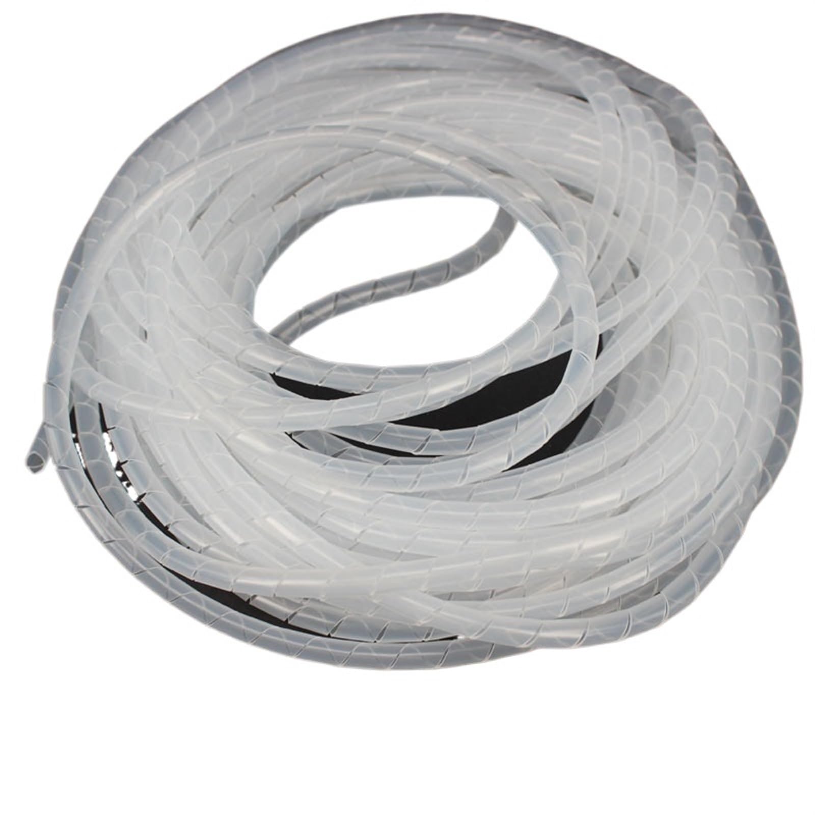 Guaina flessibile for la gestione dei cavi a spirale, guaina for avvolgicavo a, tubo for l'organizzazione, 1 metro, bianco, da 4 mm a 30(4mm inside diameter)