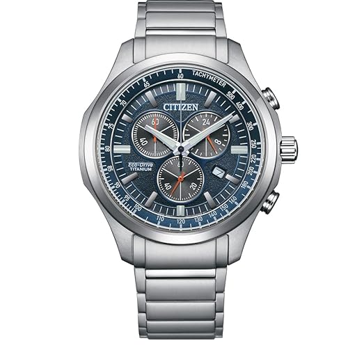Citizen Analógico Modelo Man Watch Chronograph Sport Super Titanium Blue Dial 43mm At2530-85l. Marca Citizen Analógico Modelo Man Watch Chronograph Sport Super Titanium Blue Dial 43mm At2530-85l. Marca