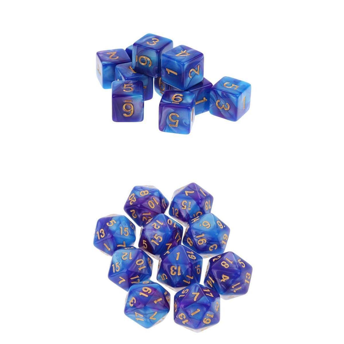 ATORSE Toy 20PCS 20 Sided Dice /D6 Polyhedral Dice for Dungeons and Dragons Table Game-Toys & Hobbies-Games-Board & Traditional Games-Contemporary Manufacture-image-13