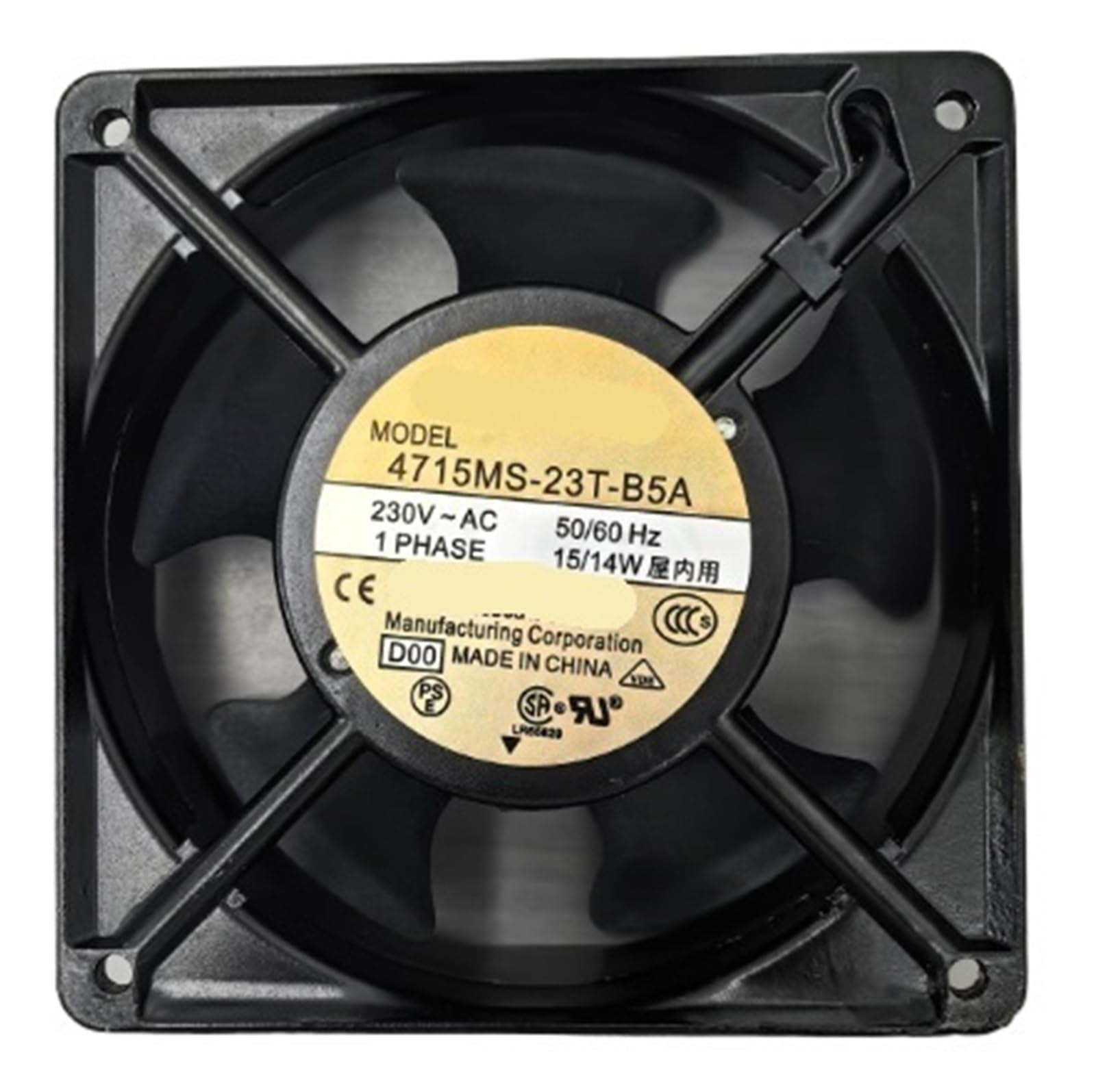 LZIKKGKI 12038 4715MS-23T-B5A 120 * 120 * 38MM Cooling Fan AC230V 14/15W