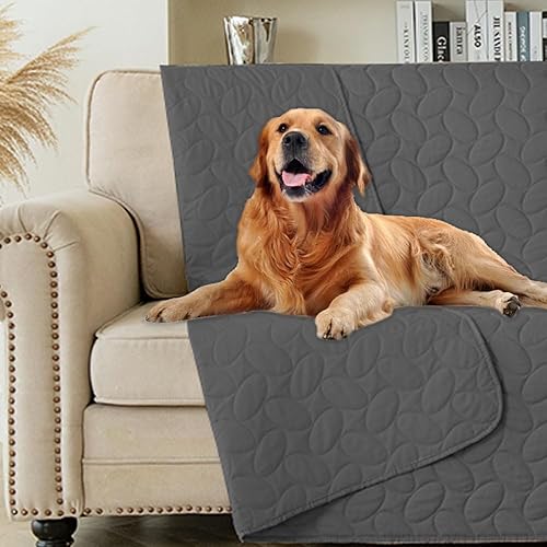 Ameritex Manta de cama para perro, impermeable, reversible, funda para sofá, manta para mascotas, para muebles, cama, sofá