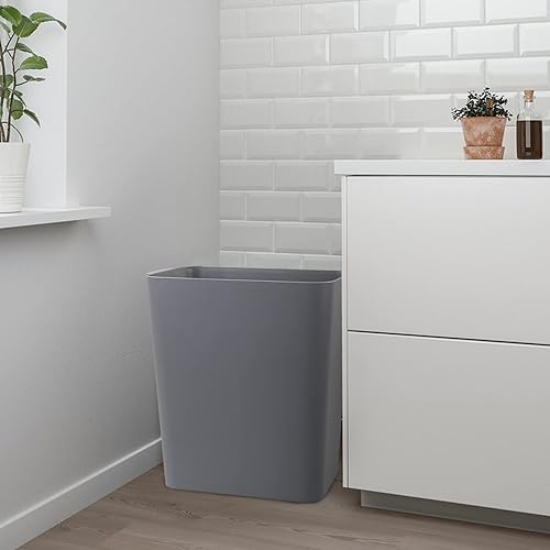 Miniatura 6 de Nicesh Cubo de basura de 3 galones 12 L tapa de plástico abatible azul