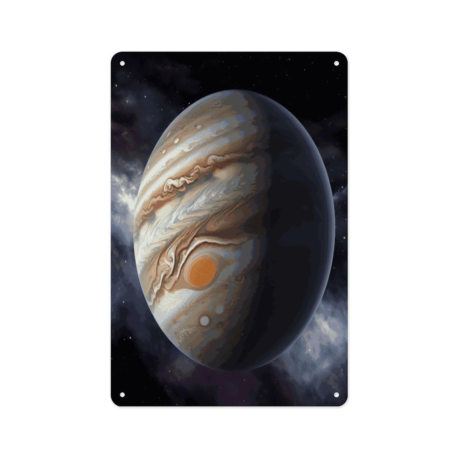 Fekiloot Style Jupiter Landscape Wall Decor Metal Signs Tin Signs Poster