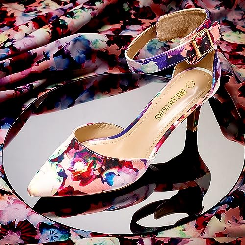 Dream Pairs Women's Lowpointed Floral Low Heel Dress Pump Shoes - 7.5 M Us #TOP7