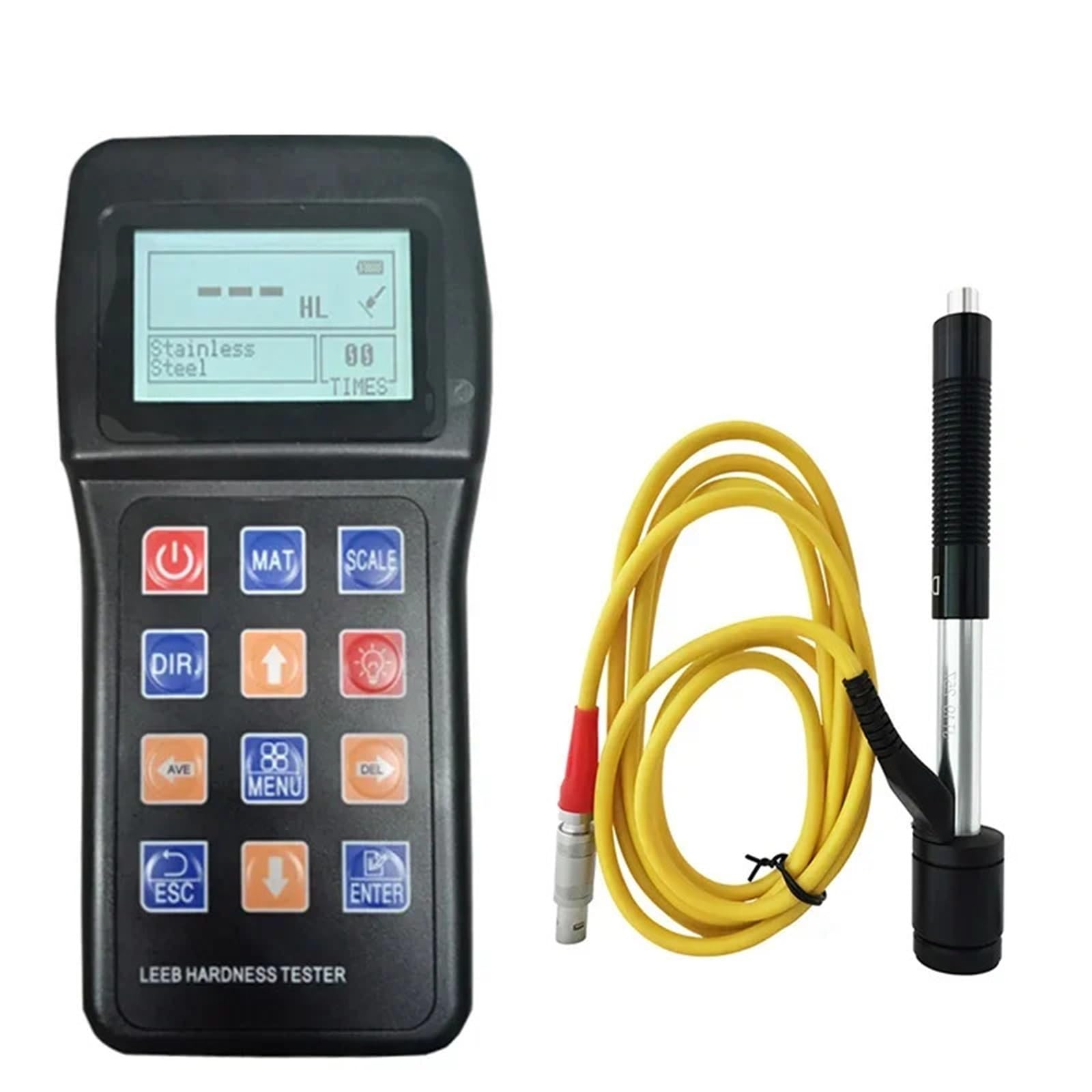 Testkit für hartes Wasser, Digitaler Leeb-Härteprüfer, professioneller tragbarer Härteprüfer for Metall, Edelstahl, Kupfer, Aluminium, HL, HB, HRB, HRC, HRA,Hervorragende Tragbarkeit