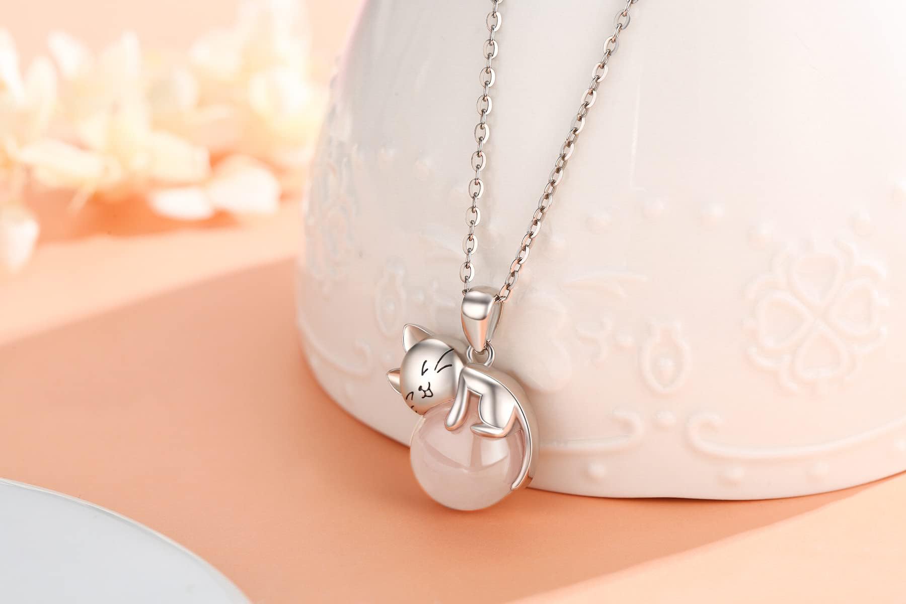 Vadmans, Collana con ciondolo a forma di animale, Axolotl, tartaruga o koala, in argento Sterling, idea regalo per donne