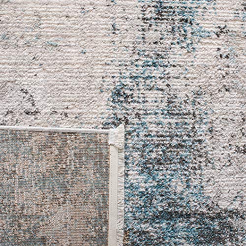Safavieh Contemporary Indoor Woven Accent Area Rug, Shivan Collection, SHV742, in Ivory/Grey - Image 3