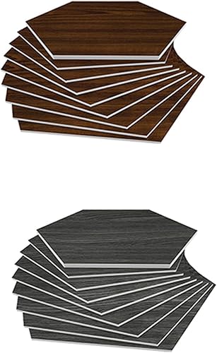 Miniatura 4 de Yuehuam 10 hojas de azulejos hexagonales autoadhesivos 3D de PVC para cocina, baño, paneles de pared