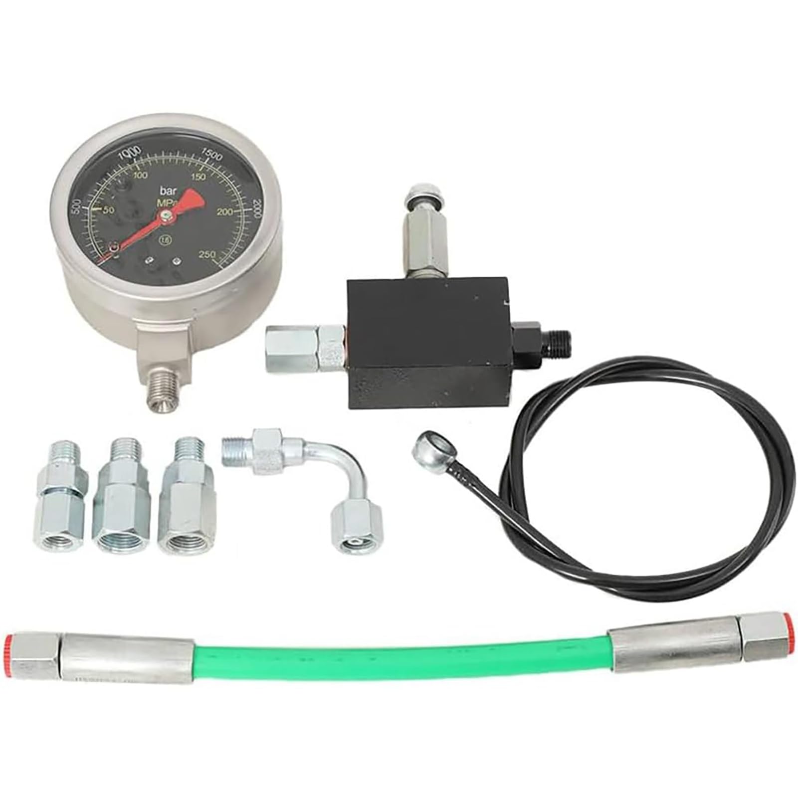 Kit de comprobación de presión de Combustible Common Rail, con émbolo para Bomba de Aceite de Alta presión, para la verificación de la Fuerza de Arranque y Funcionamiento del Motor.