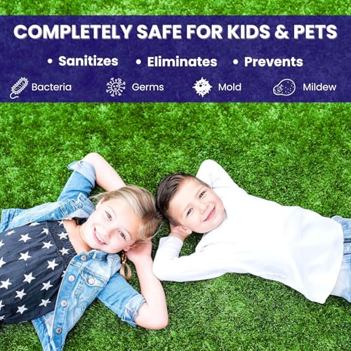 Image of BioTurf Granular Turf Infill - Yard Odor Eliminator for Artificial Grass & Dog Runs - Natural Turf Deodorizer for Pet Urine & Feces Neutralizer - Safe for Kids & Pets - 1 Gallon Pail