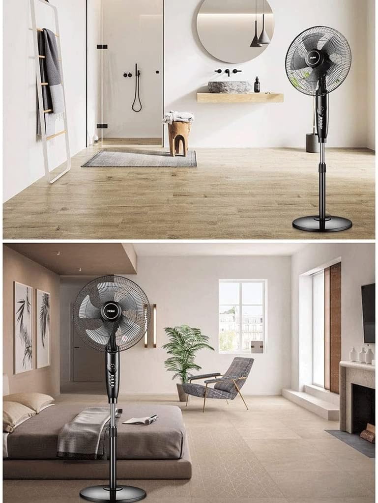 Performance Adjustable Pedestal Fan, Black - Features Oscillating Movement Tilt-back(Onecolor)