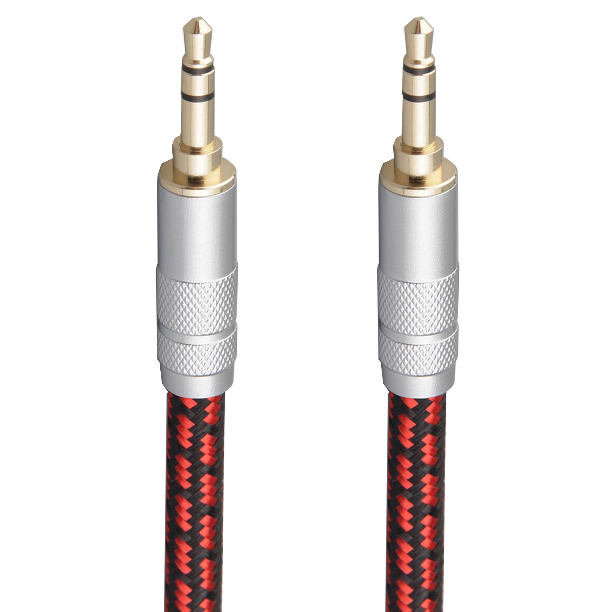 Primeda Audiophile High Purity Copper Aux Audio Cable 3.5mm Male to 3.5mm Male Audio Auxiliary Cord Gold-Plated Stereo HiFi Adapter Cable (Straight to