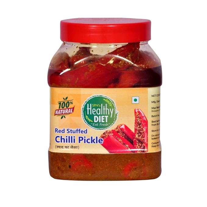 Healthy Diet Organic Red Chili Pickle Home Made Pickle Ma Ke Hath Se Bnaya Hua Healthy And Fresh Testy For Whole Family, Eat Daily|Homemade| Healthy Food| Achar| (Red Chily Pickle-1Kg)