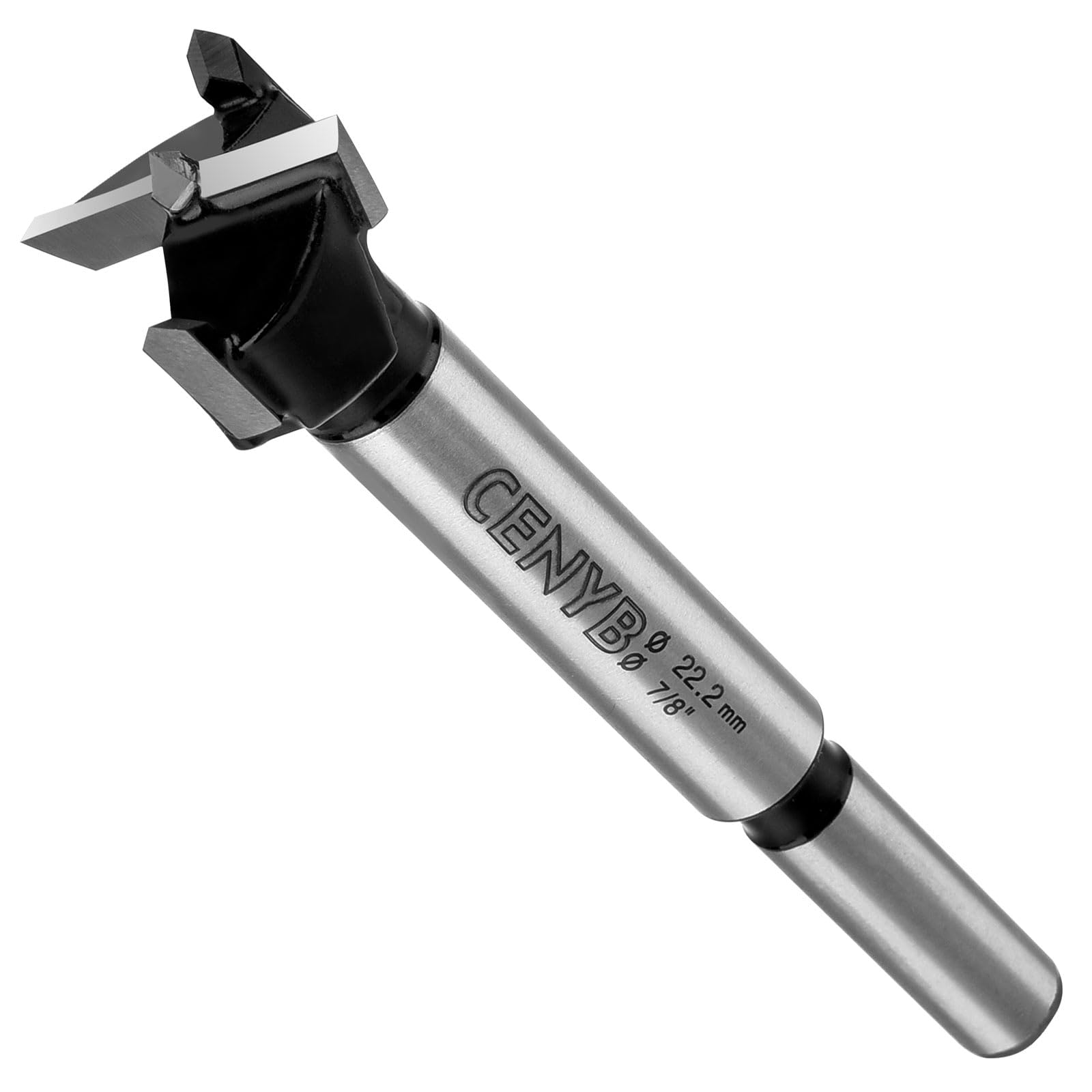 22.2mm | 7/8inch Carbide Forstner bit, 2.0mm Thickness of YG8 Carbide, Woodworking Hinge Cutter Tool Kits for Wood, Plywood and Plastic by CENYB