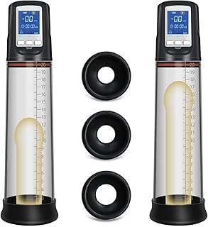 Sex Adult Toy Penis Pump - Male Sex Toys Electric Penis Vacuum Pumps Cock Extender Enlarger Pump with 4 Intensities, Penis Training Air Device Sex Toys for Men with 3 Size Penis Sleeve