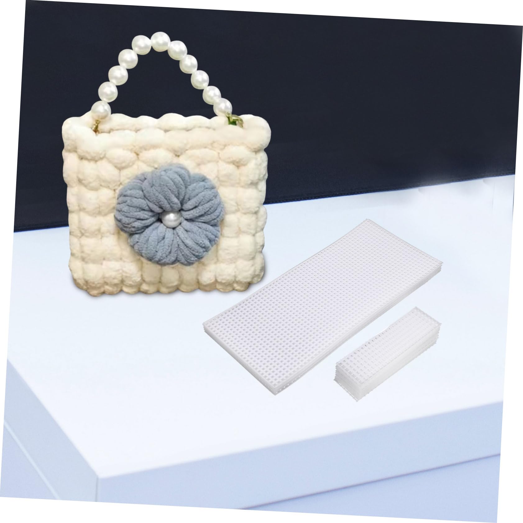 jojofuny 3 Sätze Teiliges Kunststoff Mesh Blattset Für Diy Taschen Schnitt Und Strickmaterial Für Handarbeiten Langlebig Und Leicht Zu Verarbeiten Für Kreative Projekte 10 Stück * 3