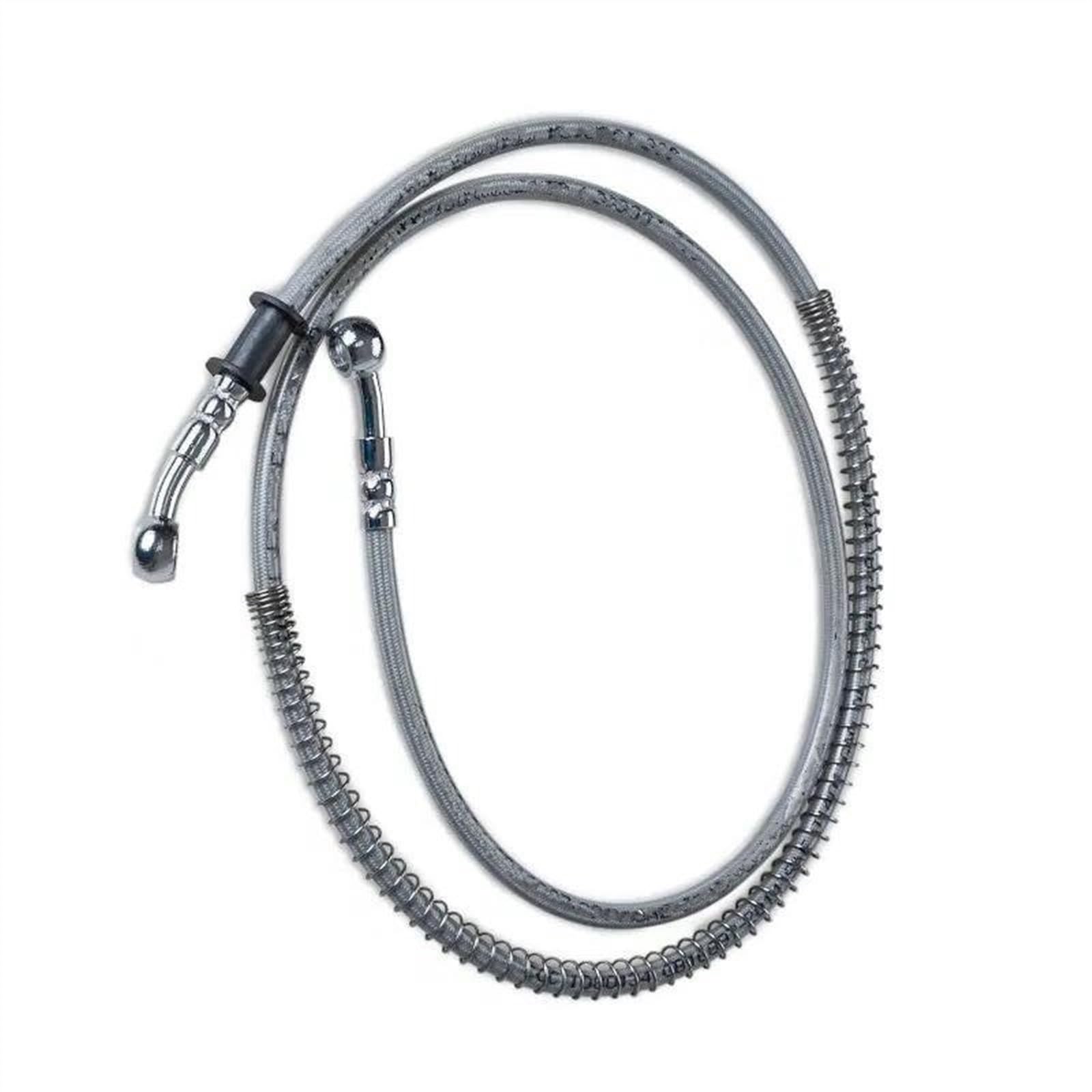 Ksxzw Silver Motorbike Part 130Cm/52 Universal Motorcycle Brake Oil Hose Line Pipe Hydraulic Stainless Steel Braided