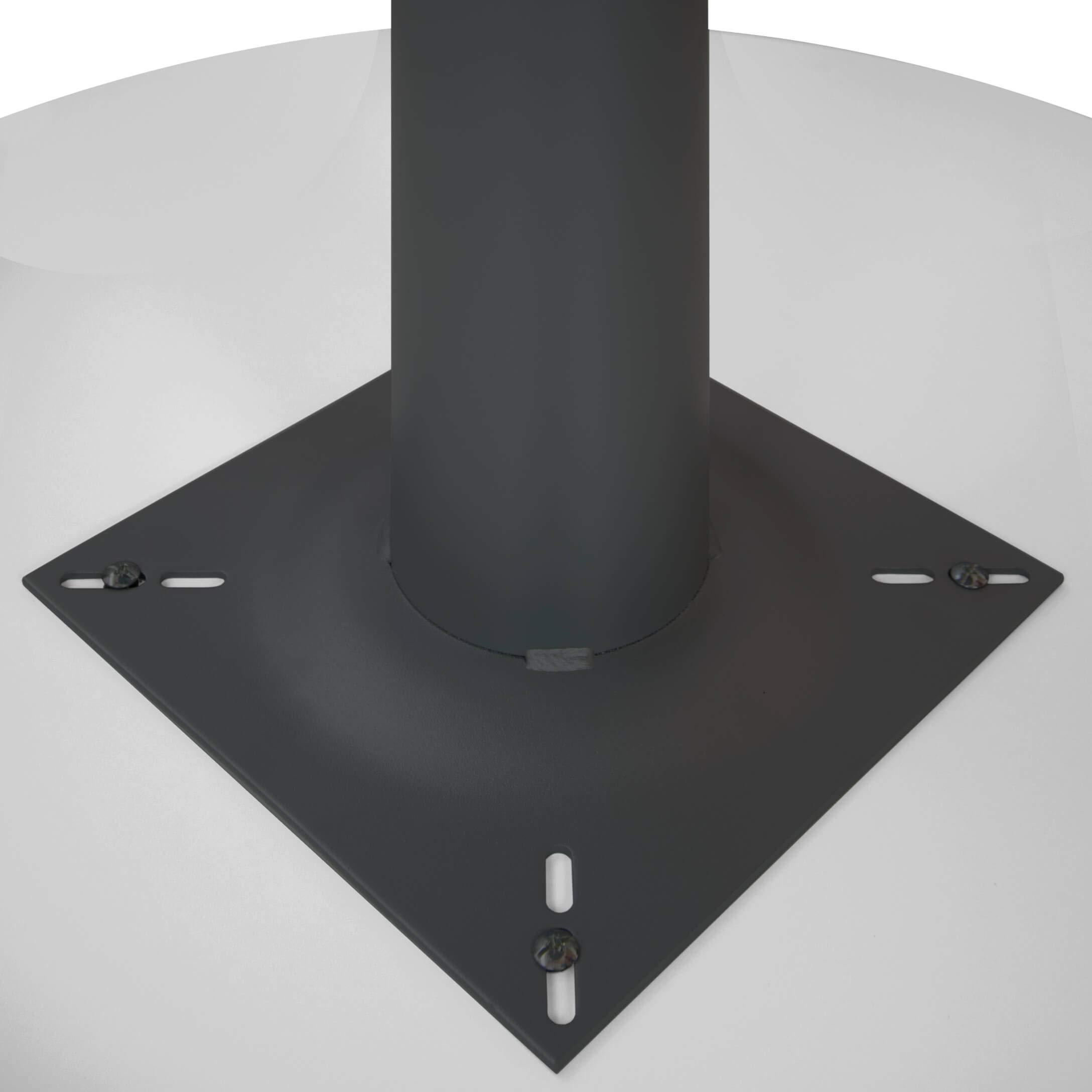 Weber Büro Optima - Tavolo rotondo per riunioni, diametro 120 cm, colore: grigio perla
