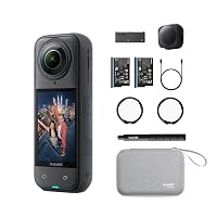 Insta360 X5 Camera Impermeabile 8K 360º, Superba in Bassa Luce